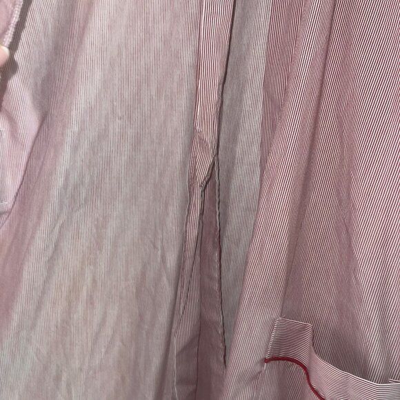 Sea Island Loungewear Vintage Mens Robe One Size Red Striped Pockets Wrap - Picture 7 of 10